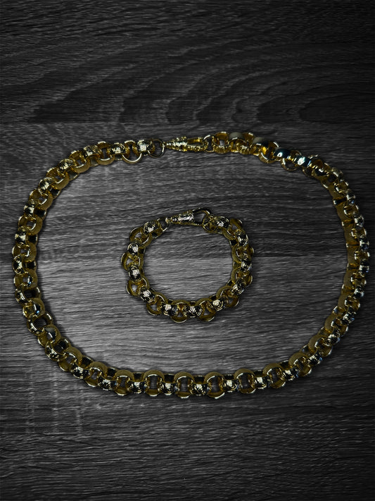 Gold Plated Belcher Set 13mm