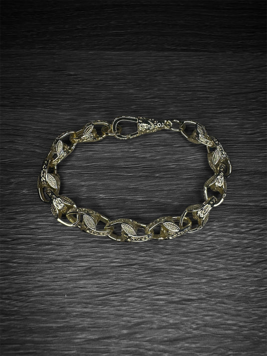 Gold Plated Tulip Bracelet 10mm