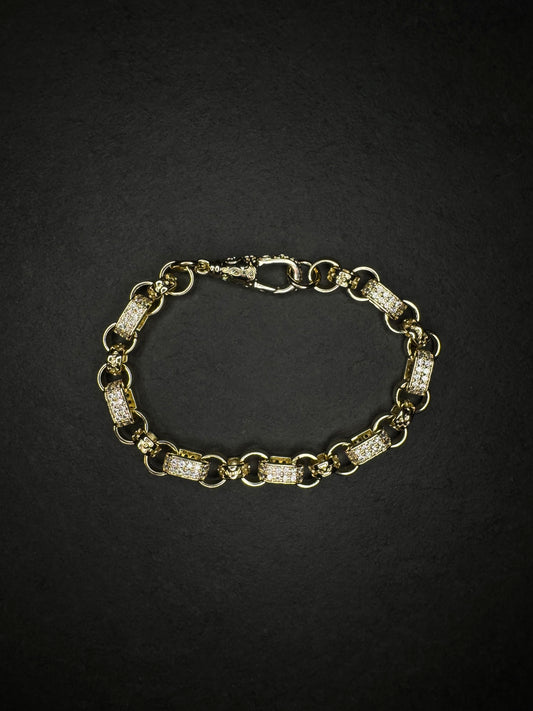 Gold Plated Gypsy Link Bracelet